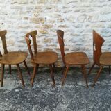 Mismatched bistro chairs