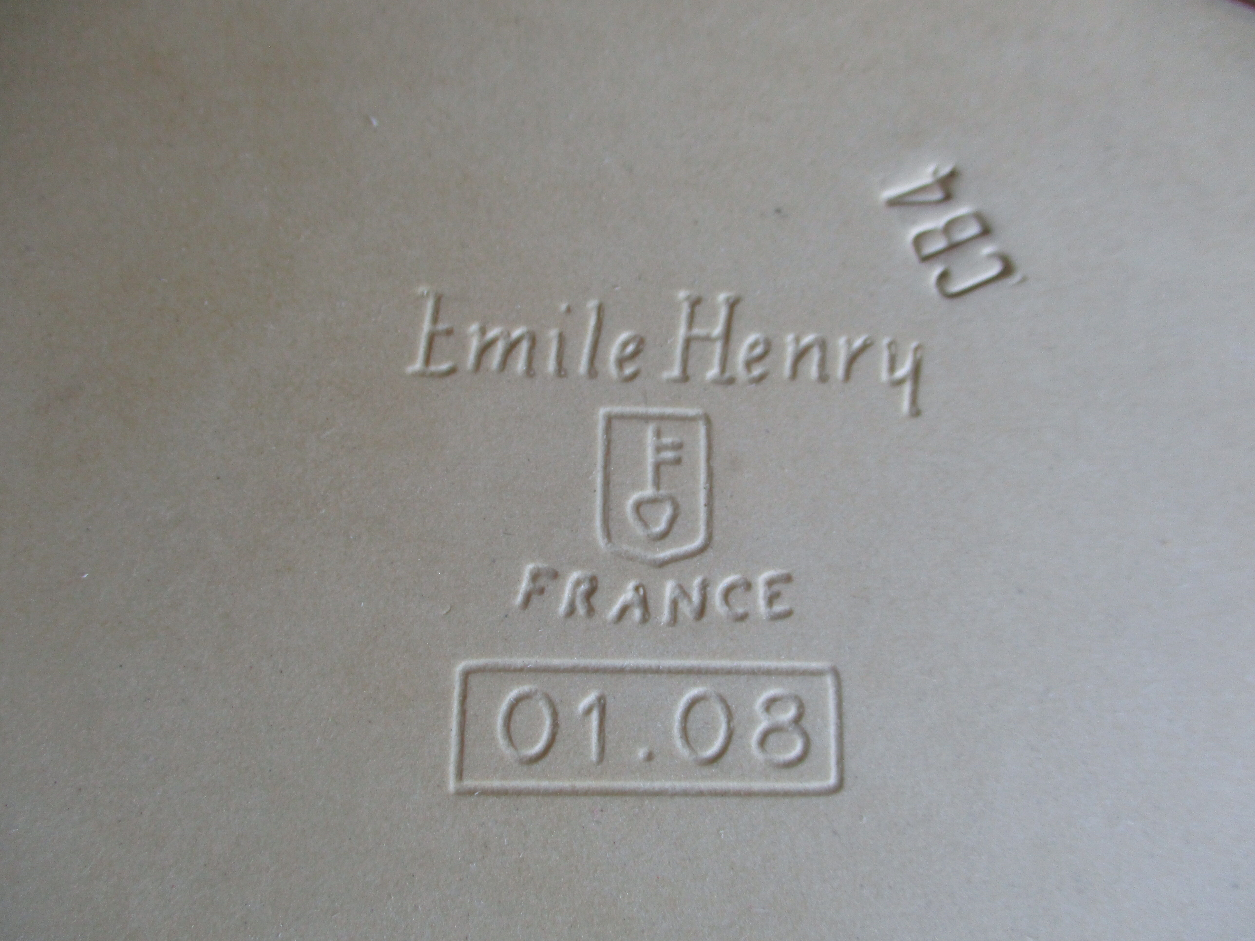 OVAL DISH CARAMEL BROWN - CASSEROLE EMILE HENRY - 26 x 17 CM - NEW (01 08 ) (CB4)