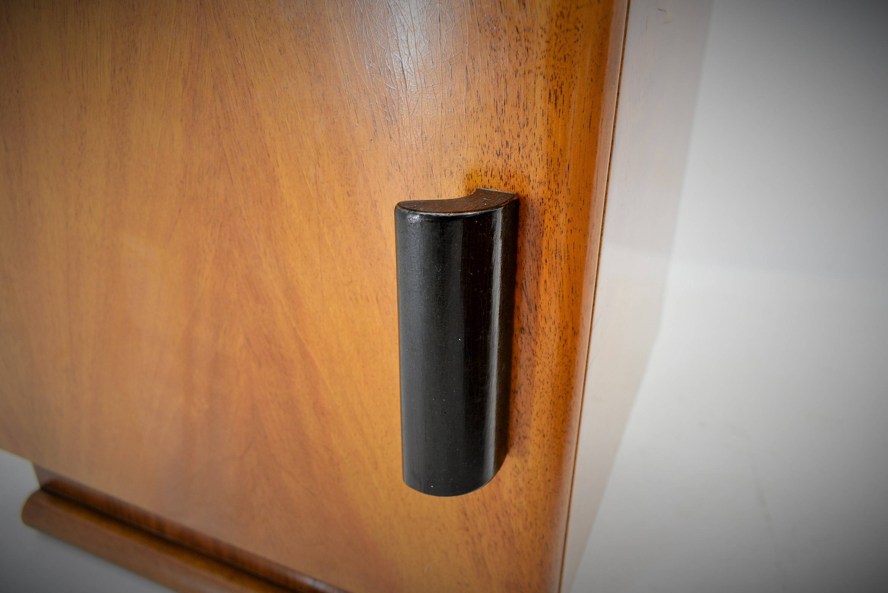 Pair of Midcentury Czechoslovakian Bedside Tables, 1940s