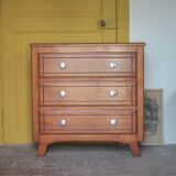 Wooden chest of drawers with 3 drawers, storage furniture, antique furniture, Art Deco.