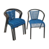 Série de 4 chaises d'extérieur