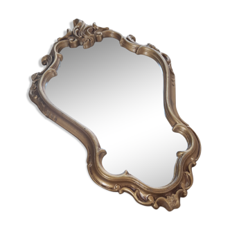 Miroir doré 30x48cm