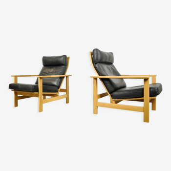 Lounge chairs, model 2461, designed by Søren Holst and produced by Frederica Stolefabrik, Denmark