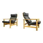 Lounge chairs, model 2461, designed by Søren Holst and produced by Frederica Stolefabrik, Denmark