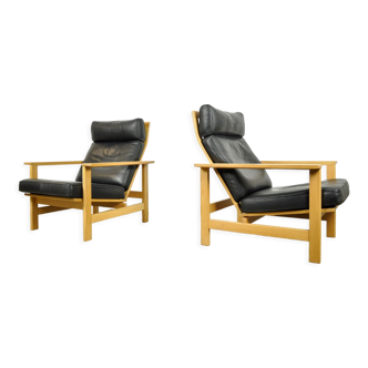 Lounge chairs, model 2461, designed by Søren Holst and produced by Frederica Stolefabrik, Denmark