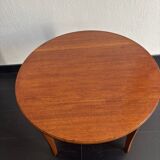 Vintage 1950 Hainke Germany round wooden coffee table - 61 cm