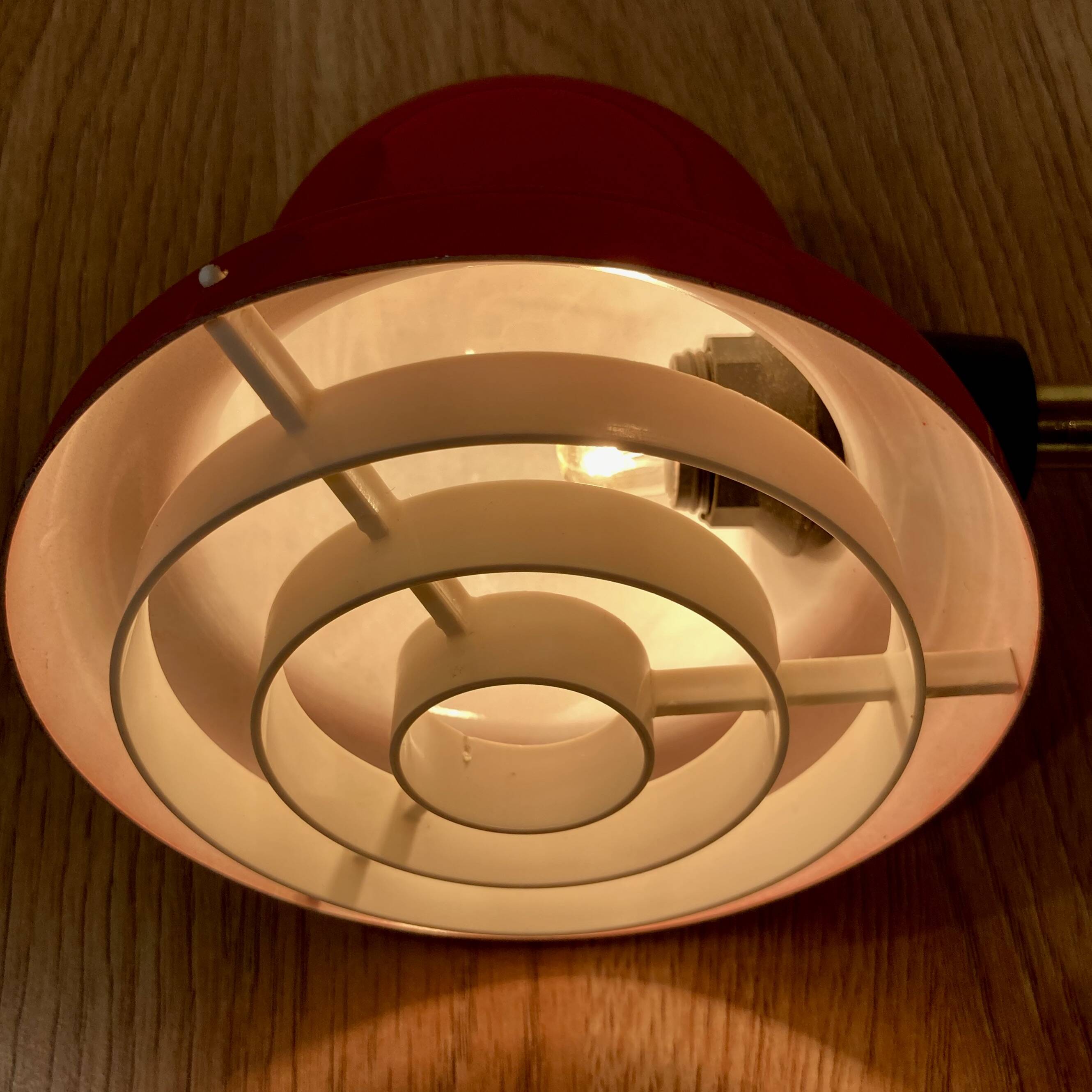 Pair of modular wall lights Scandinavian design 1950.