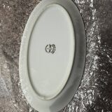 Porcelain presentation with white gold edging