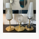 Diamond: brass lamp and antique glassware