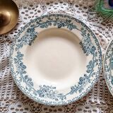 Duo of iron earthenware soup plates