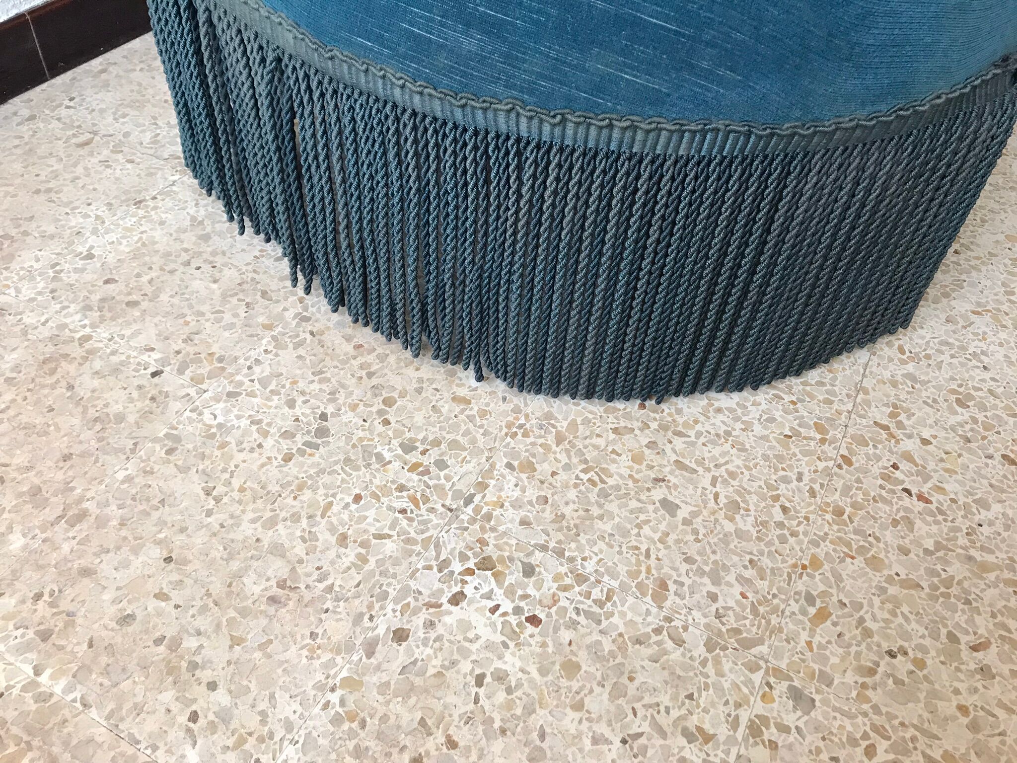 Pair of petrol blue toads