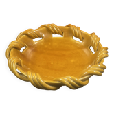 Yvon Roy ceramics, 20th century, fruit or bread basket, diameter 29.5 cm
