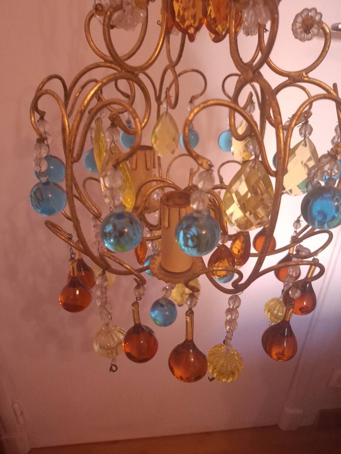 Vintage crystal chandelier