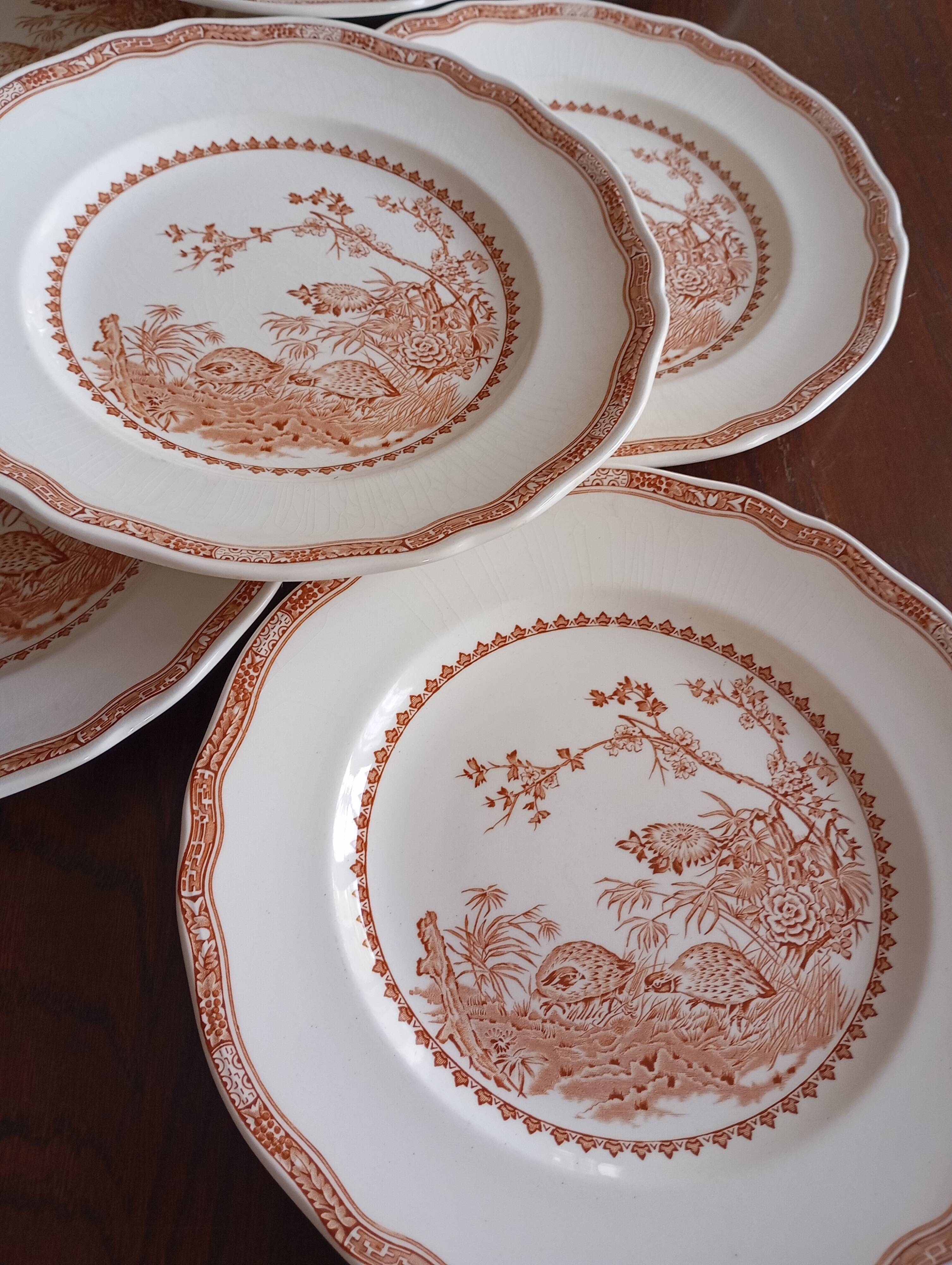English flat plates by Furnivals "Quail"