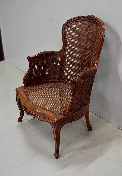 Louis XV style armchair, late 19th century