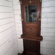 Antique coat rack in solid oak