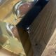 Pierre Giraudon resin hourglass paperweight