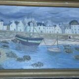 A large painting signed alvaro guillot