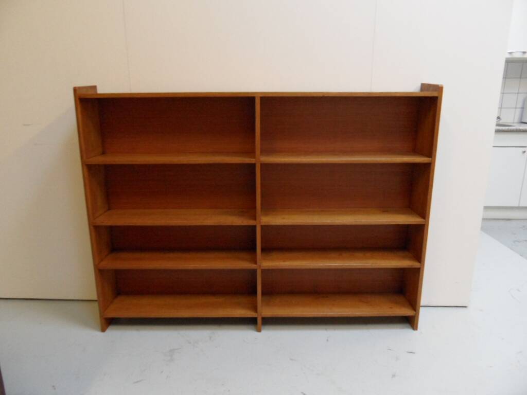 Vintage oak open bookcase