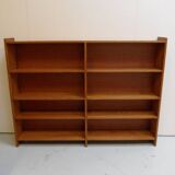 Vintage oak open bookcase