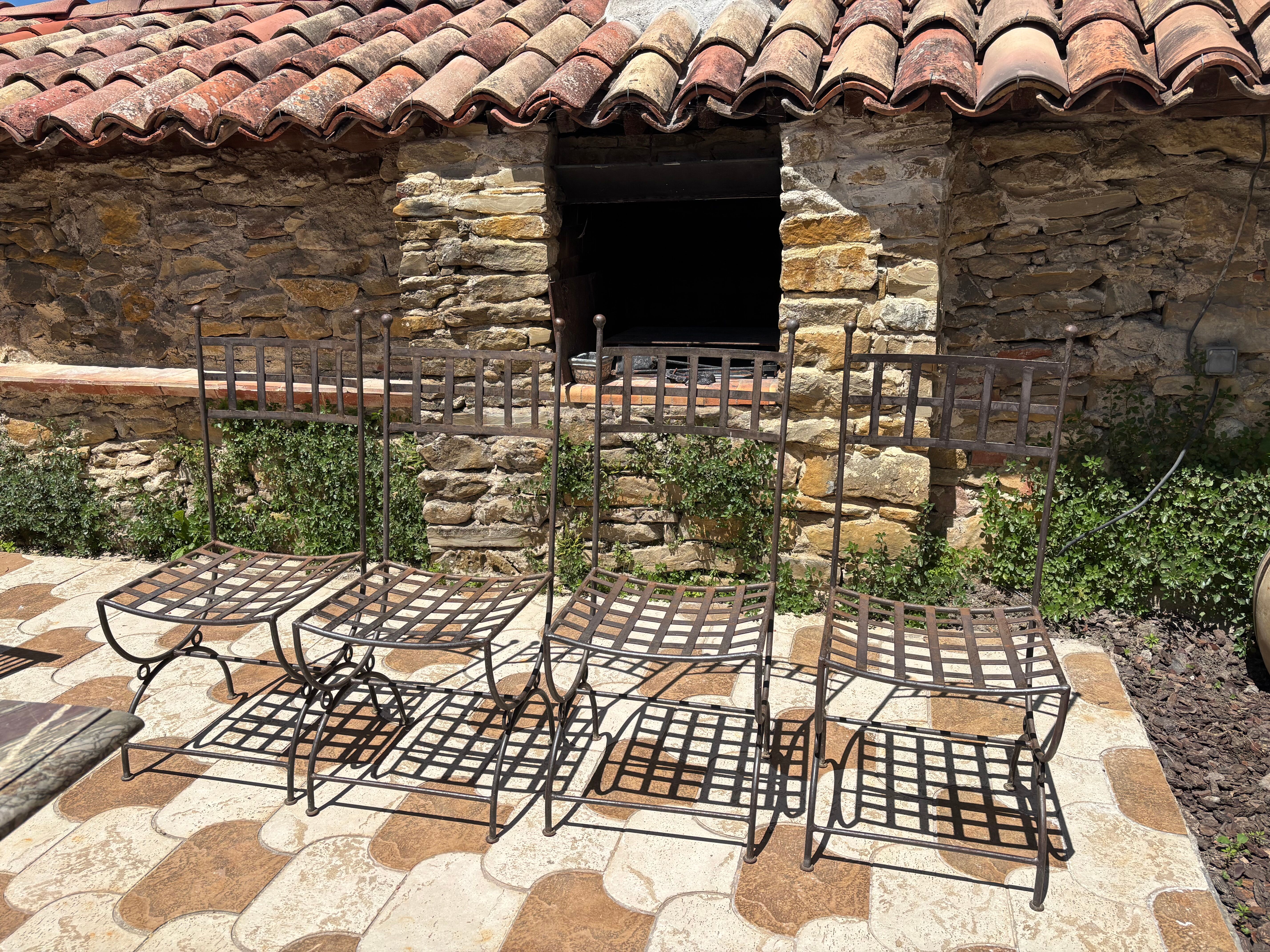 Chaises en fer forgé