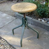 Old factory industrial tabouret
