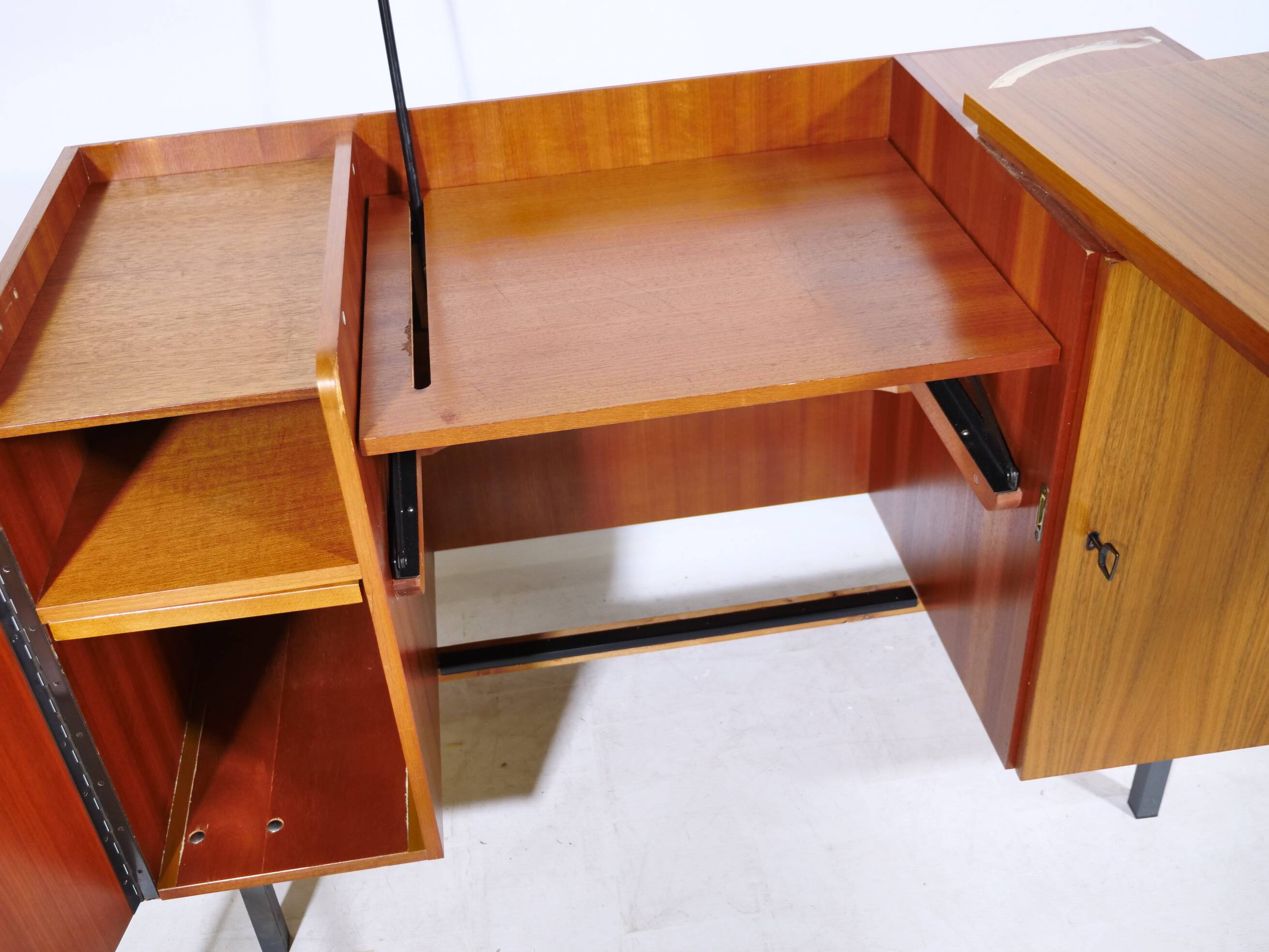 Mid-Century sideboard desk combination in teak, 1960s
