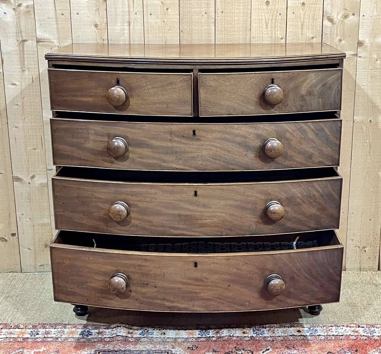19th century Victorian mahogany chest of drawers