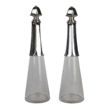 Pair of Art Deco decanters Gallia Cristofle