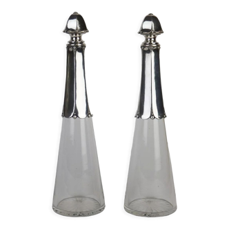 Pair of Art Deco decanters Gallia Cristofle