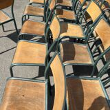 Set of 25 old Mullca school chairs model 510.
