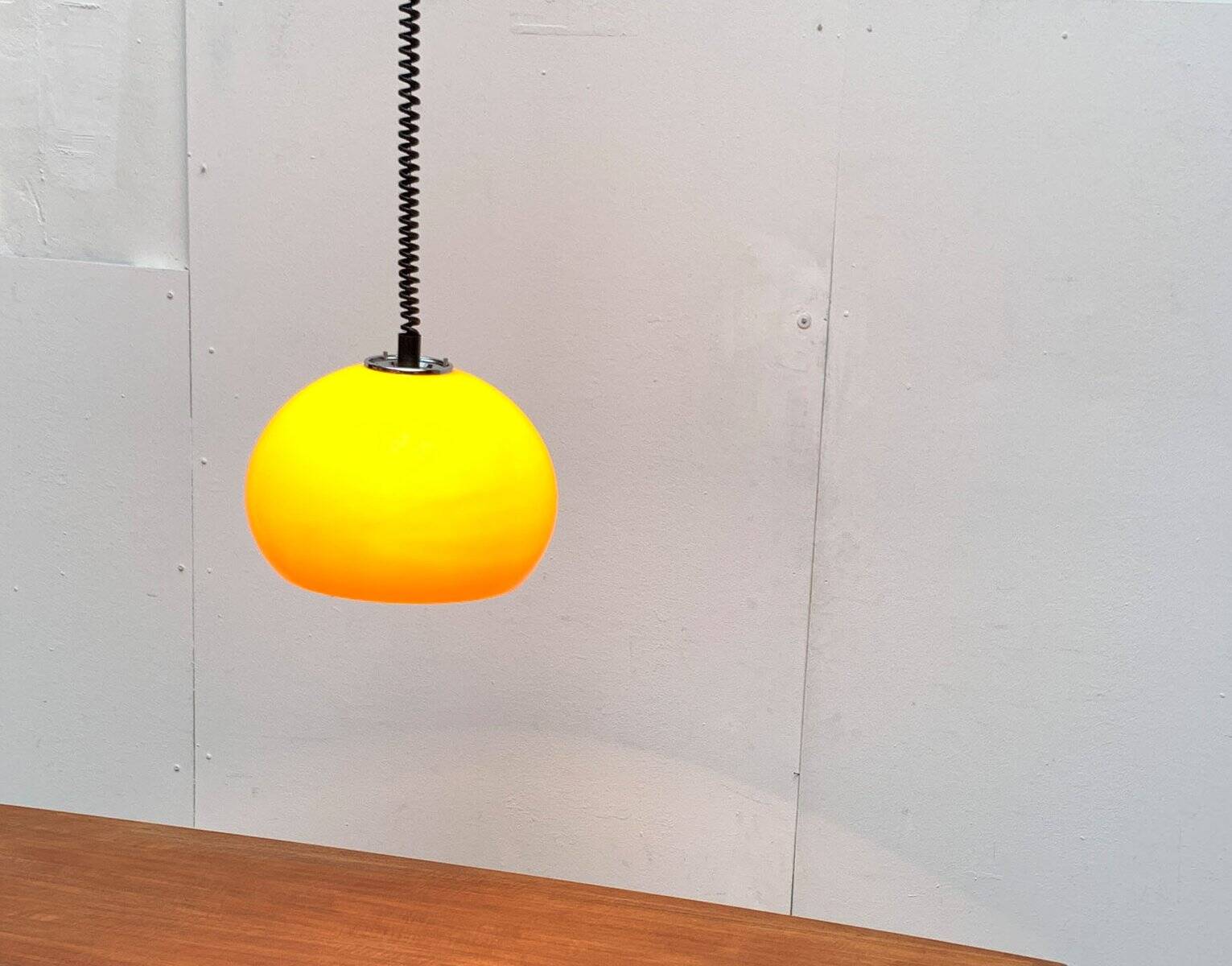 Italian pendant lamp Jolly in Space Age style from the mid-century by Luigi Massoni for Guzzini, 1960s.