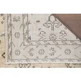 1970s Turkish Oushak Handmade Wool Cotton Beige Area Rug115x202