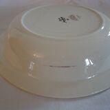 Round, hollow, opaque porcelain serving dish by digoin sarreguemines pasteur