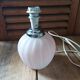 Sandblasted glass bedside lamp
