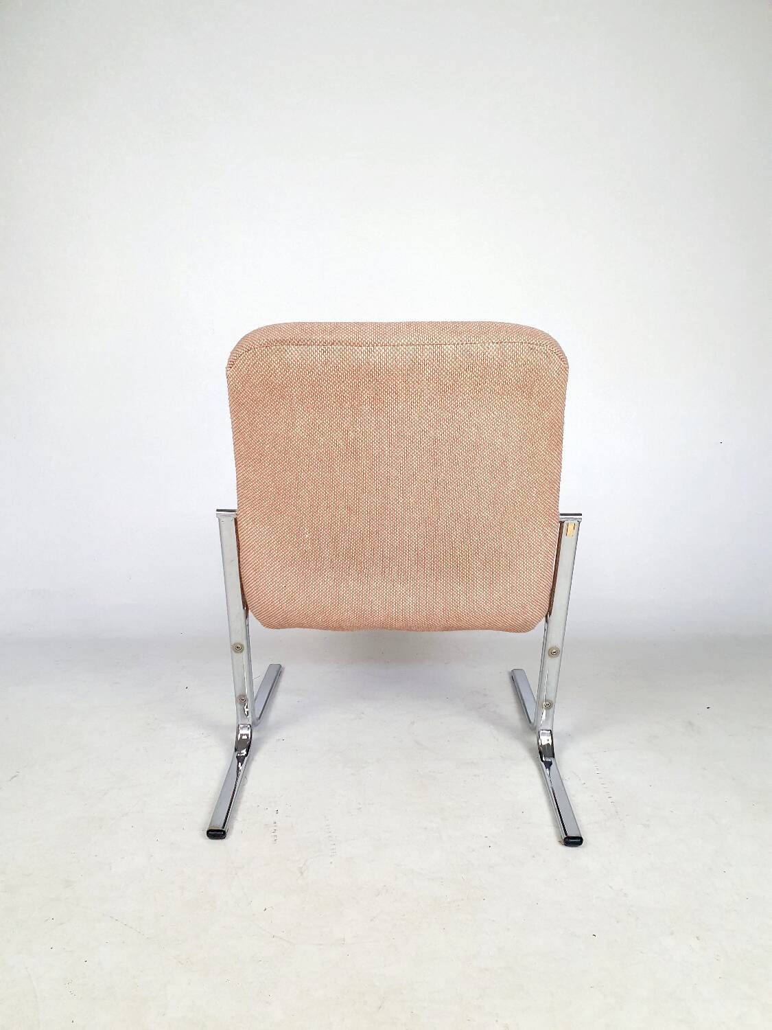 Chauffeuse vintage,  tissu et chrome