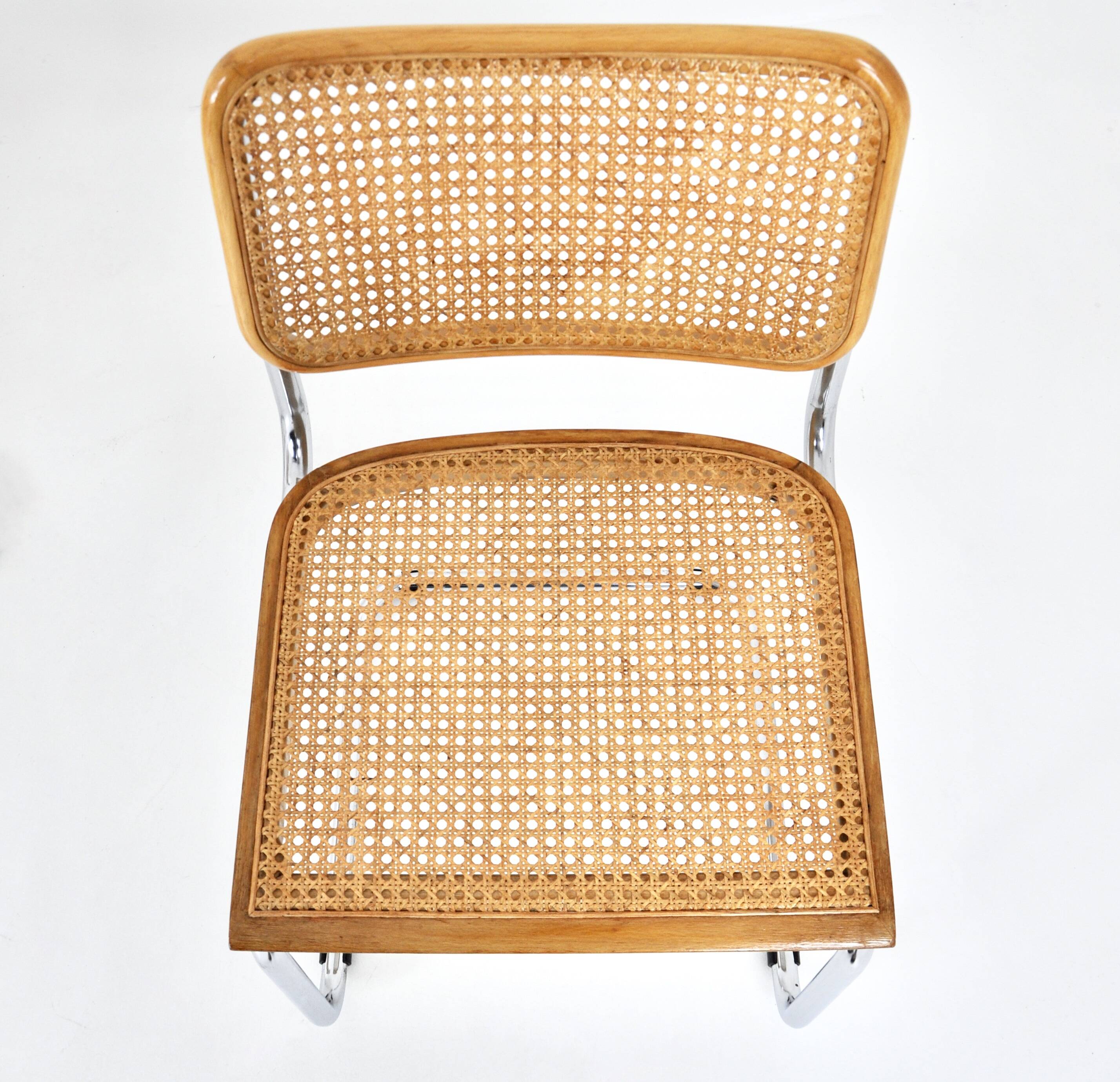 Ensemble de 4 chaises style B32 par Marcel Breuer