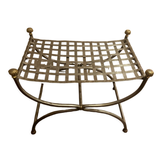 Curule trellis seat