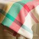 Vintage cotton checkered tablecloth