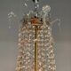 Pearl Bag, Chandelier Trimmed with Rows of Cut Crystal Beads, Circa 1
