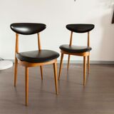 Pair of chairs  Baumann modèle "pégase"