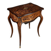 Travailleuse en Bois de Rose et Palissandre, style Louis XV, époque Napoléon