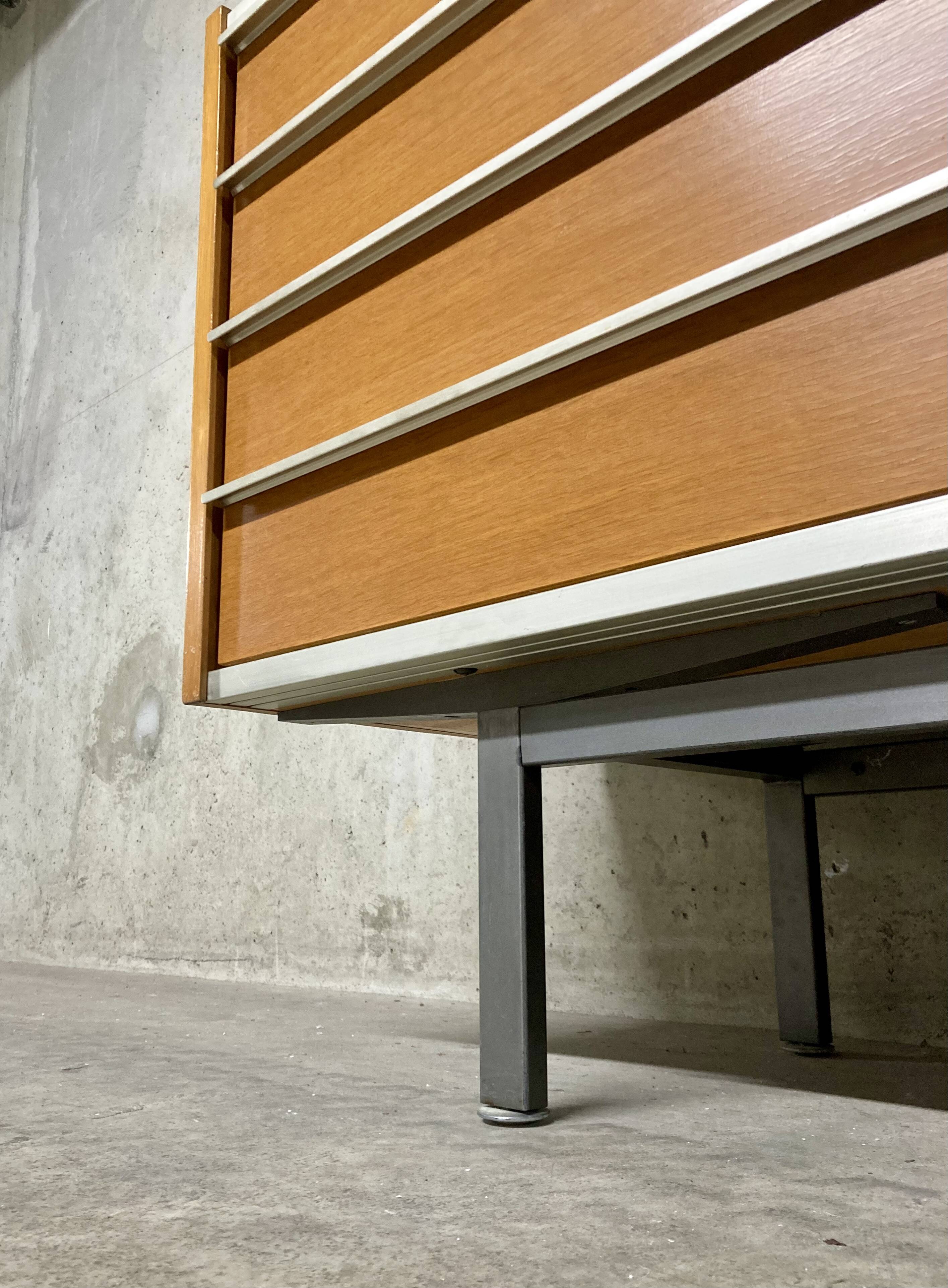 Sideboard chest of 8 drawers EFA Georges Frydman vintage 60s