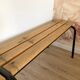 Former school bench from the 60s, adult model