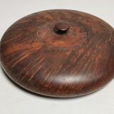 Beautiful Old Box, round, in Elm Magnifying Glass or Thuya