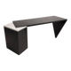Large lacquered wood and granite desk 1980