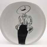 Fashion décor plate, B&C Limoges.