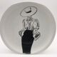 Fashion décor plate, B&C Limoges.