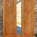 Wardrobe, mirror, vintage, 50s