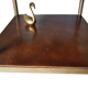 Vintage 50s wooden and metal rolling side table
